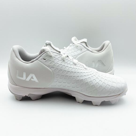 Under Armour Womens Glyde 2.0 RM Field Shoes US 7.5B EU 38.5 White Silver EUC - Picture 4 of 13
